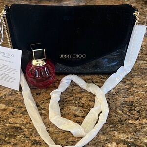 Combo Eve.brand new Jimmy Choo bag plus Jimmy Choo scent/ full bottle perf.incl.